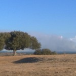 Vista del Incendio desde la Reserva de Campanarios de Azaba