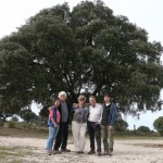 En el centro la productora Greta Schiller y el presidente de Fundación Naturaleza y Hombre Carlos Sánchez
