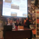 Miguel Ángel Toca, durante su charla en el Fluviarium.
