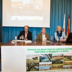El coordinador del proyecto LIFE Anillo Verde, el Presidente de Fundacion Naturaleza y Hombre y la Directora del CEARC
