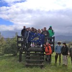 Foto de los participantes desde el mirador